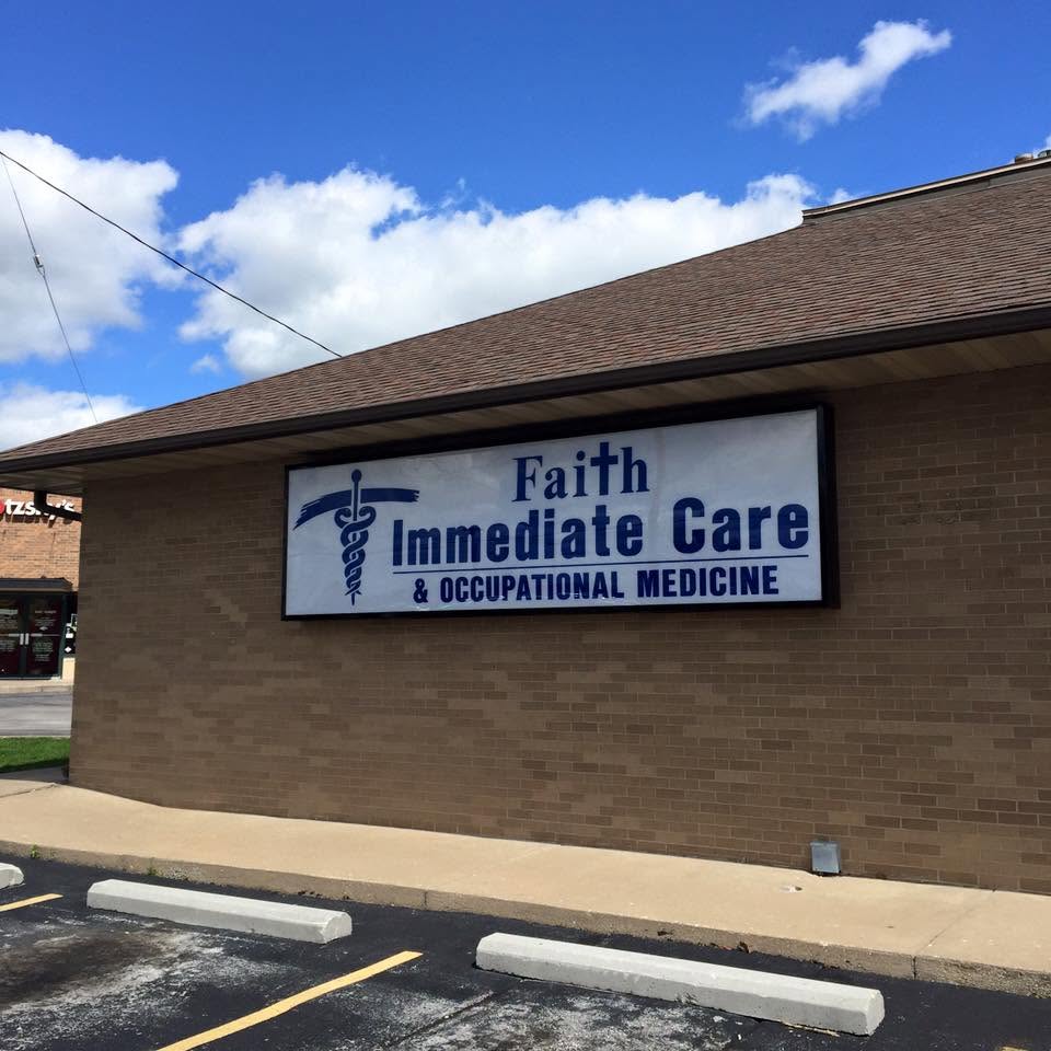 The clinic building and parking lot on North Glenstone